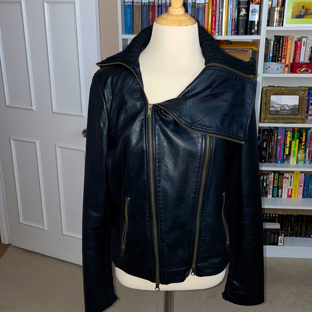 Bagatelle Faux Leather Moto Jacket